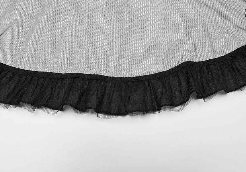 Ashaya Plaid Mesh | MIDI SKIRT