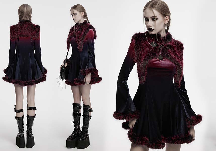 Valentina [Black/Red] | SHAWL