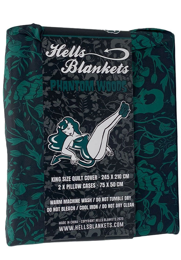 Phantom Woods [Green] | QUILT SET [KING SINGLE]