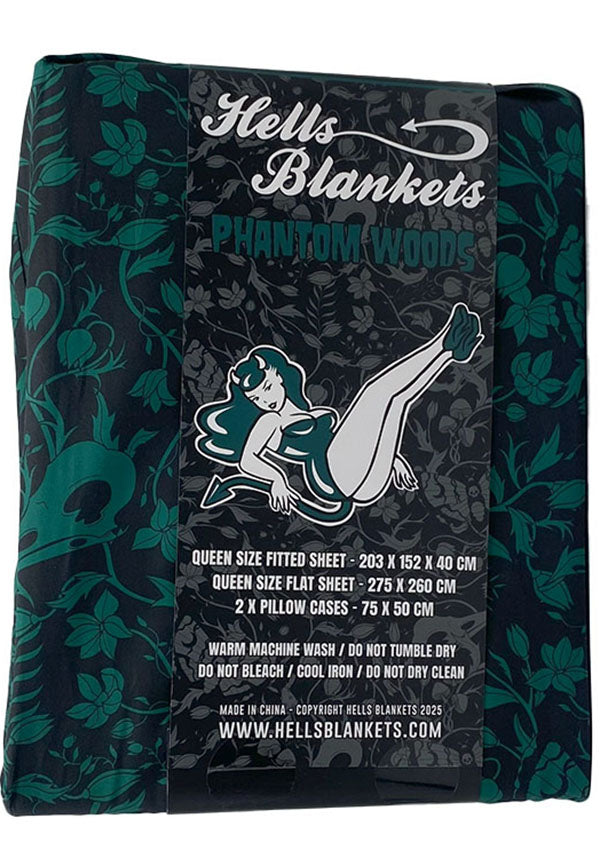 HELLS BLANKETS Phantom Woods [Green] | SHEET SET [SINGLE] - Detail 3