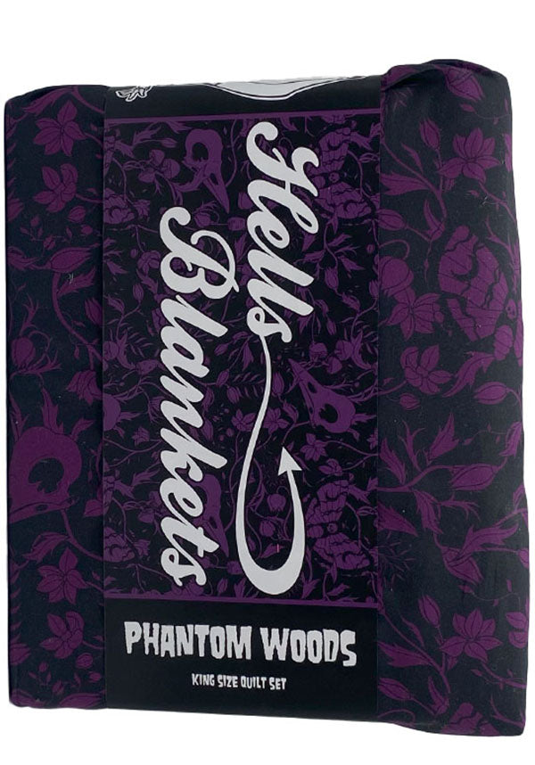Phantom Woods [Purple] | QUILT SET [QUEEN]