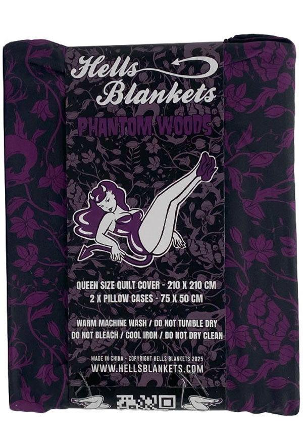 Phantom Woods [Purple] | QUILT SET [KING]