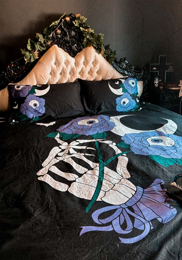 Macabre Blooms | KING QUILT SET [COTTON]