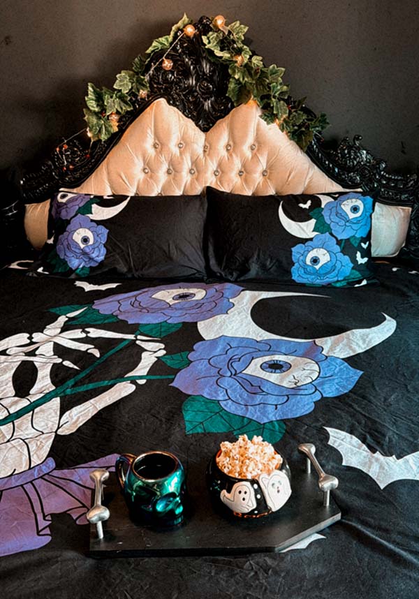 Macabre Blooms | KING QUILT SET [COTTON]