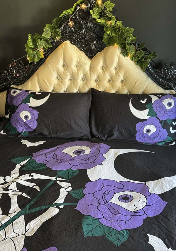 Macabre Blooms | KING QUILT SET [COTTON]