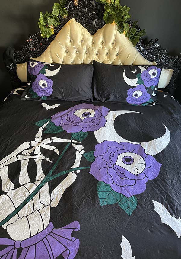 Macabre Blooms | KING QUILT SET [COTTON]