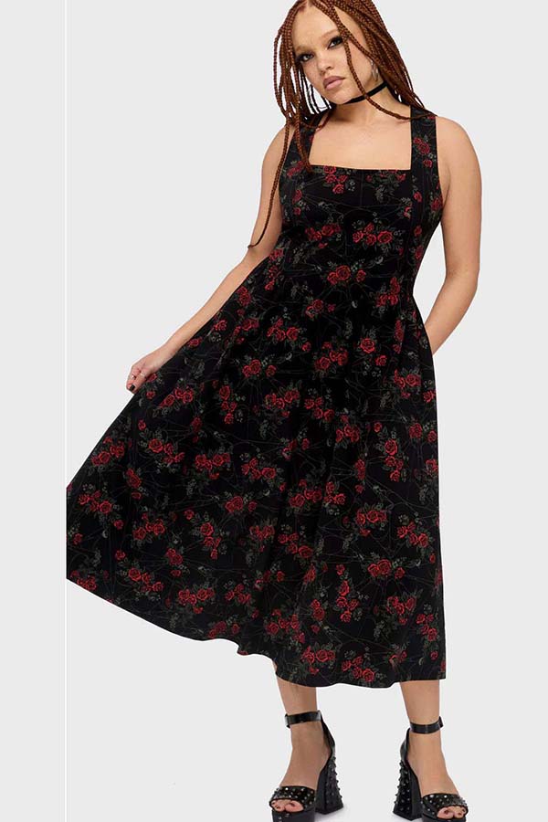 Poisoned Rose | MIDI DRESS