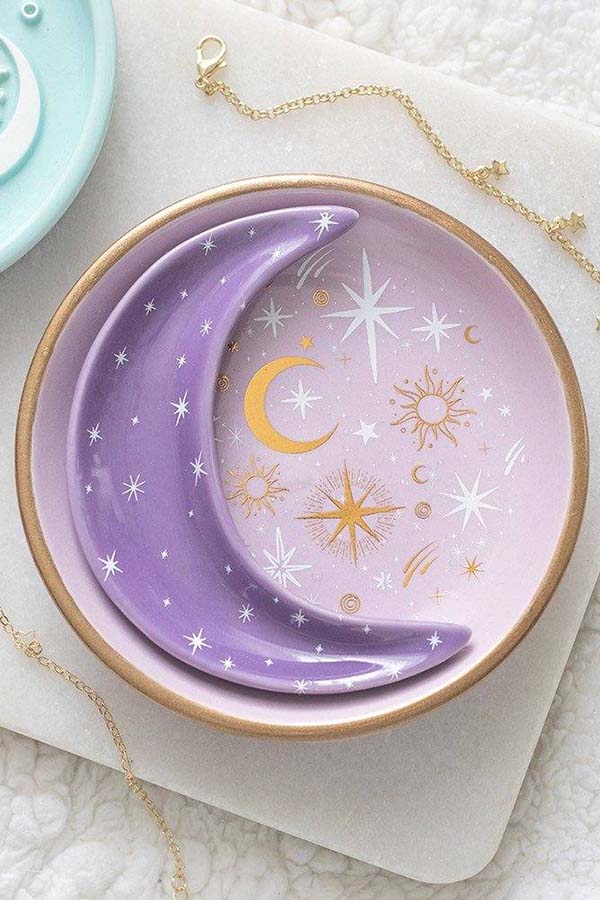 Purple Moon Stacking | TRINKET DISHES