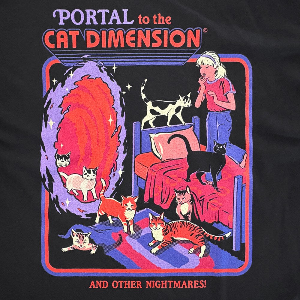 Steven Rhodes | Cat Dimension Black CROP TOP [PREORDER]