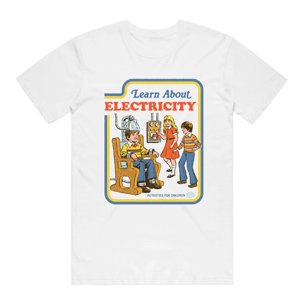 Steven Rhodes | Electricity [White] T-SHIRT [PREORDER]