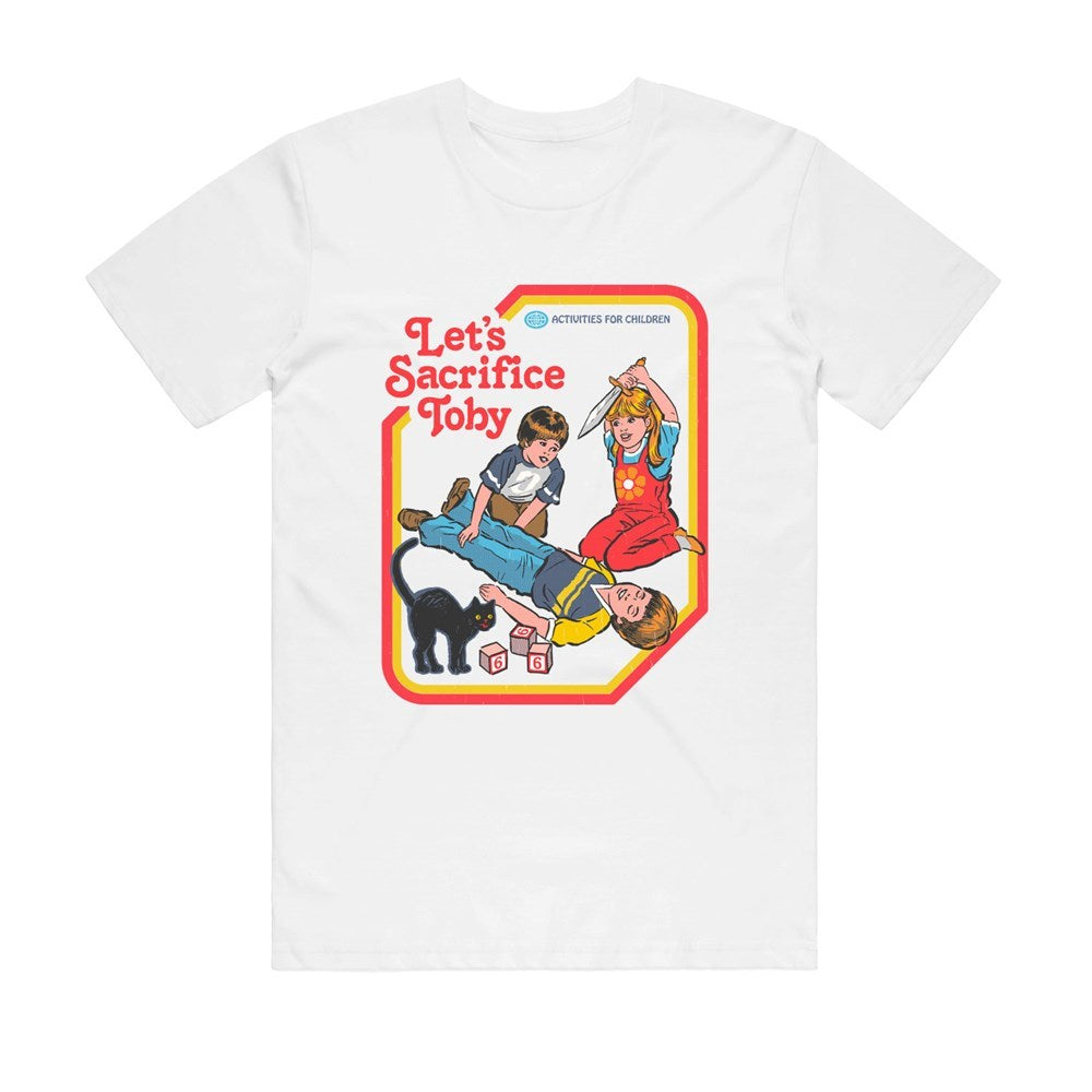 Steven Rhodes | Lets Sacrifice Toby [White] T-SHIRT [PREORDER]