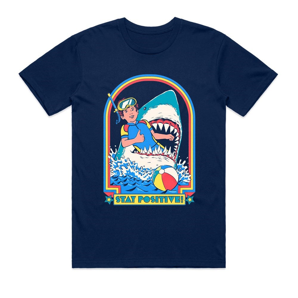 Steven Rhodes | Stay Positive [Navy] T-SHIRT [PREORDER]