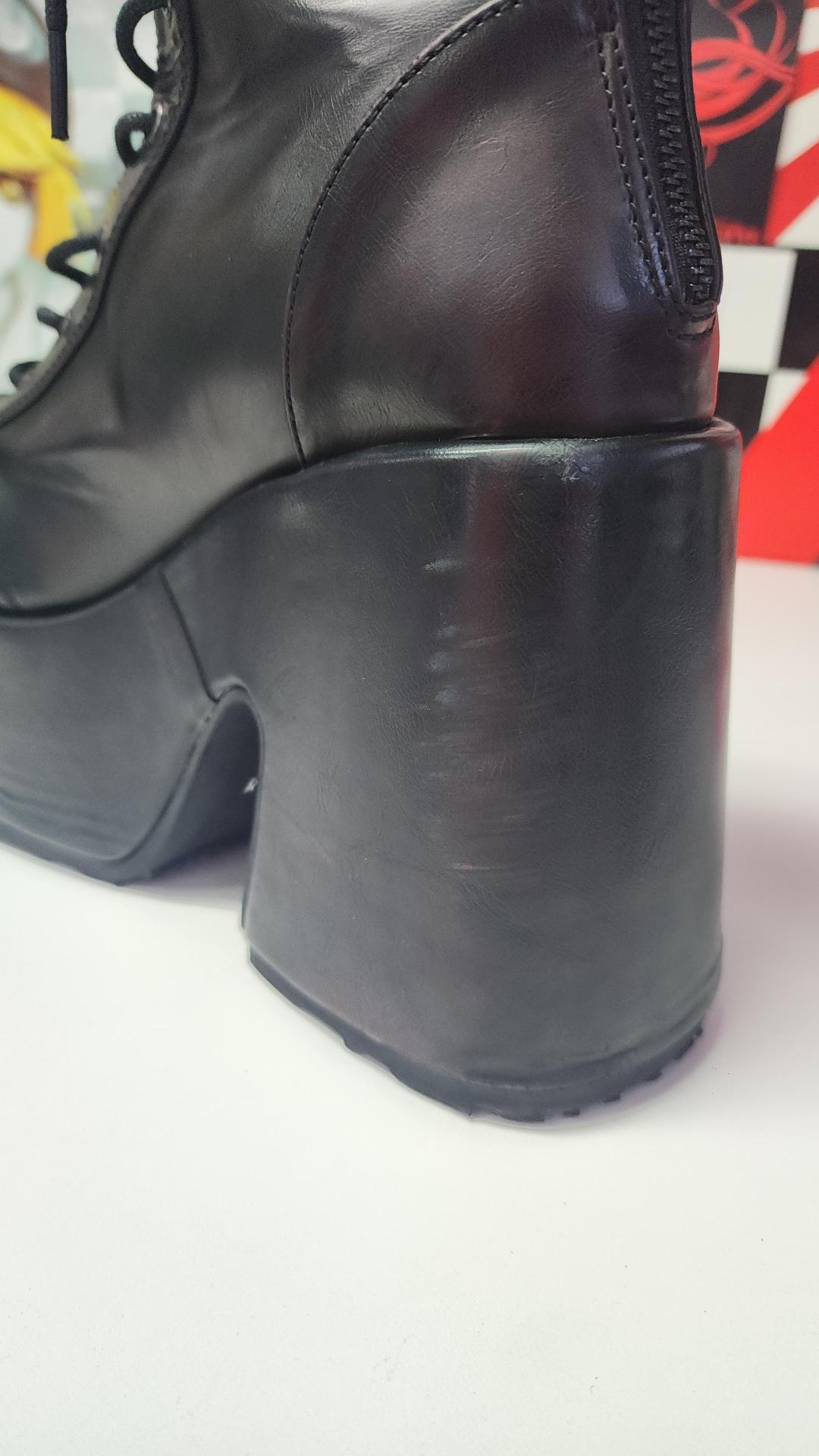 CAMEL-250 [Black/Burgundy] | PLATFORM BOOTS [FAULTY]**