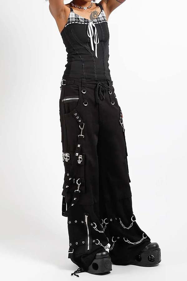 Skull Stud Denim | PANTS