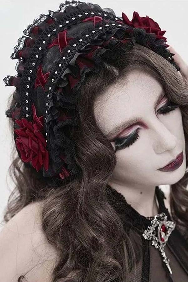 Tea Garden [Black/Red] | HEADDRESS