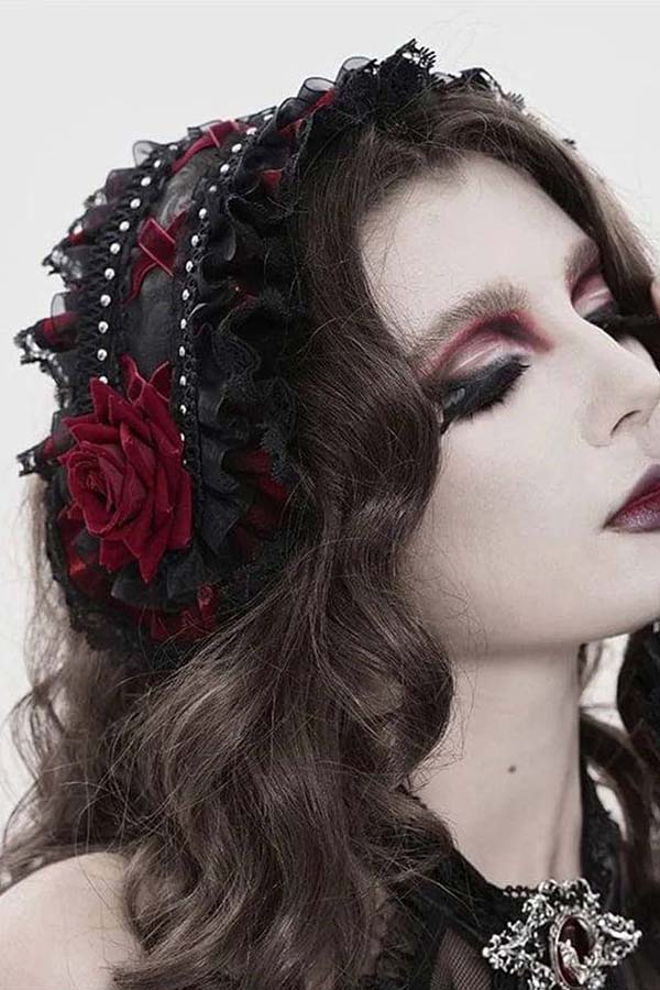 Tea Garden [Black/Red] | HEADDRESS