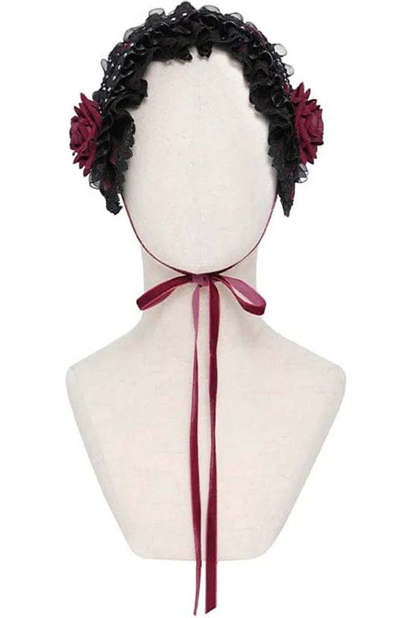Tea Garden [Black/Red] | HEADDRESS
