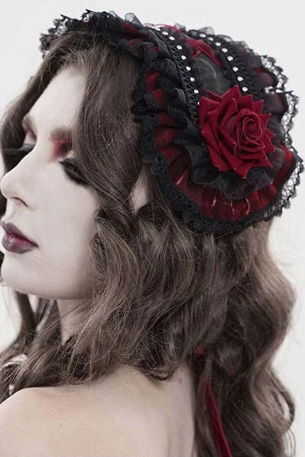 Tea Garden [Black/Red] | HEADDRESS