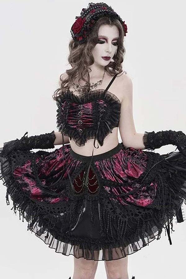 Tea Garden [Black/Red] | HEADDRESS