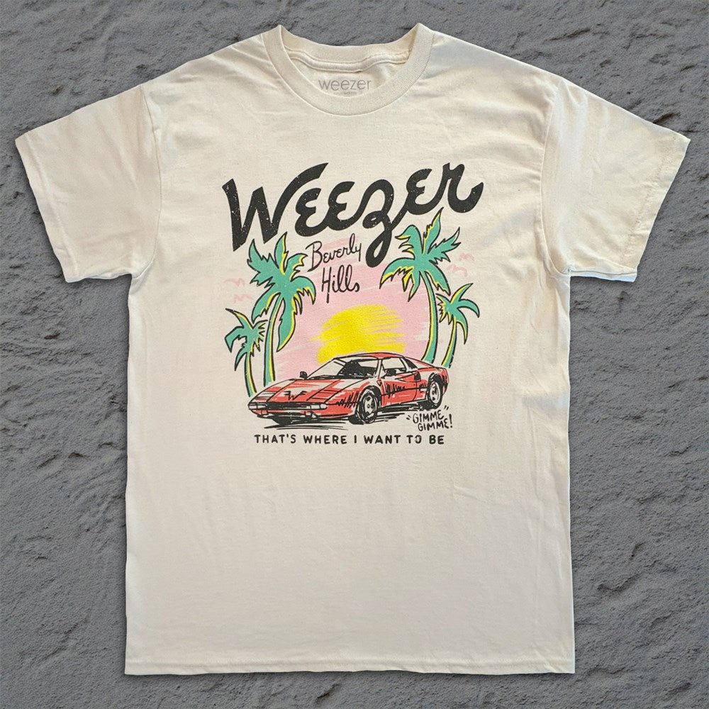 Weezer | Beverly Hills [Natural] T-SHIRT [PREORDER]