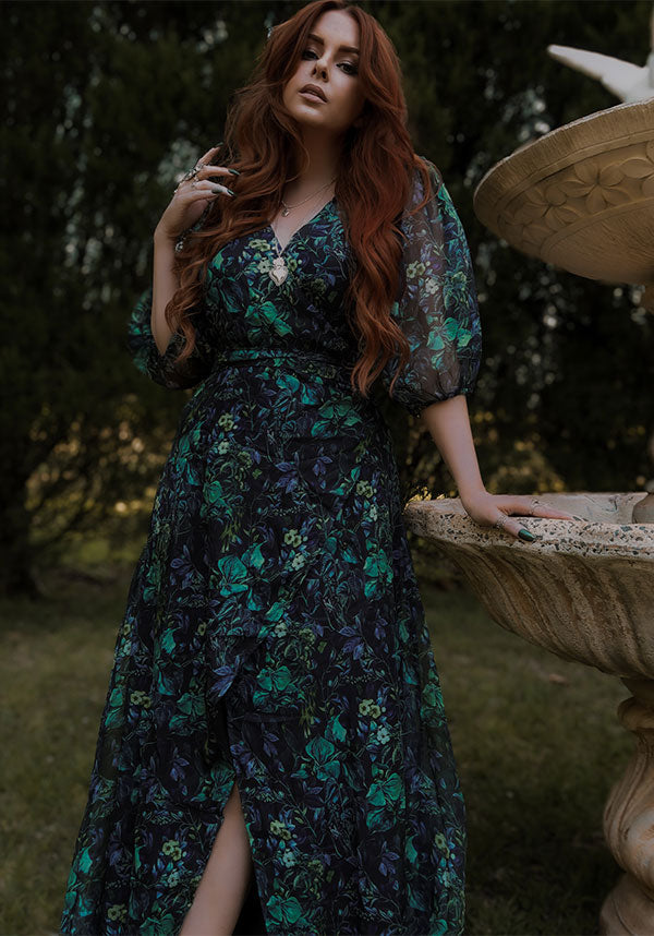 Winona Green Botanical | MAXI DRESS