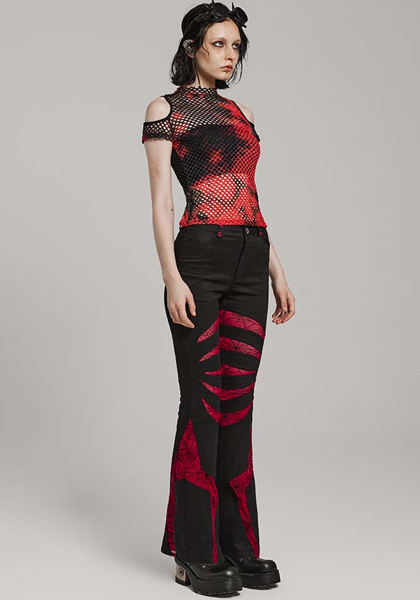 Webbed Angel [Black/Red] | FLARES*