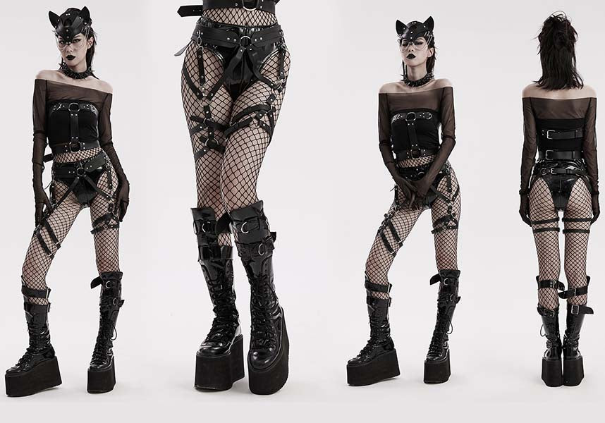 Mikasa [Black] | LEG HARNESS