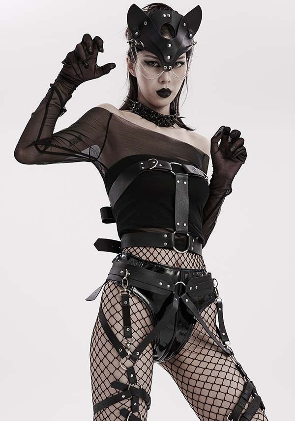 Mikasa [Black] | LEG HARNESS