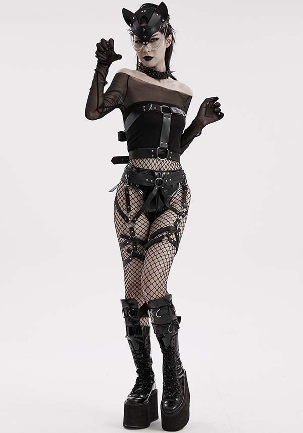 Mikasa [Black] | LEG HARNESS