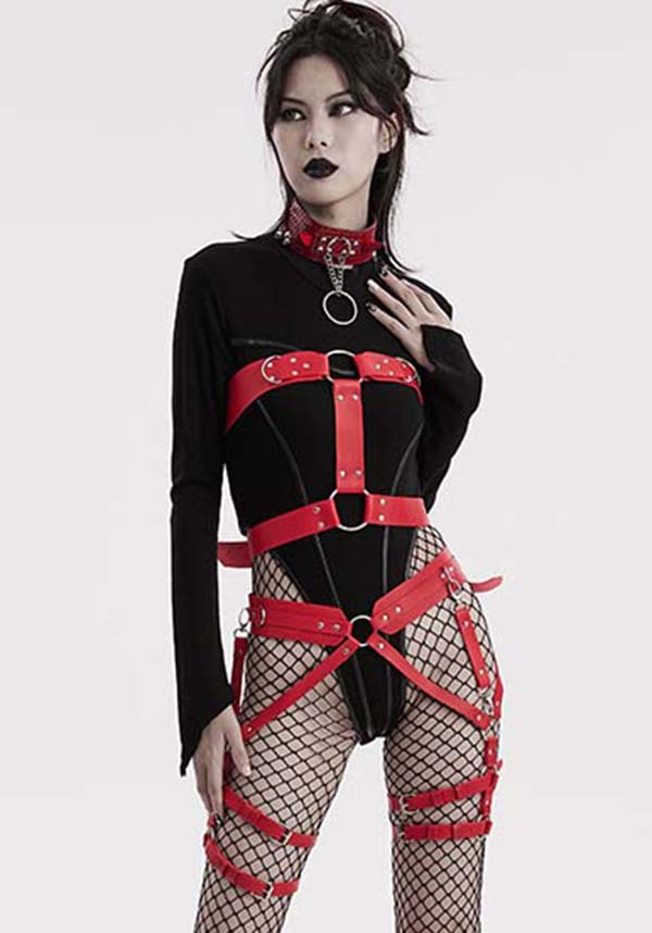 Mikasa [Red] | LEG HARNESS