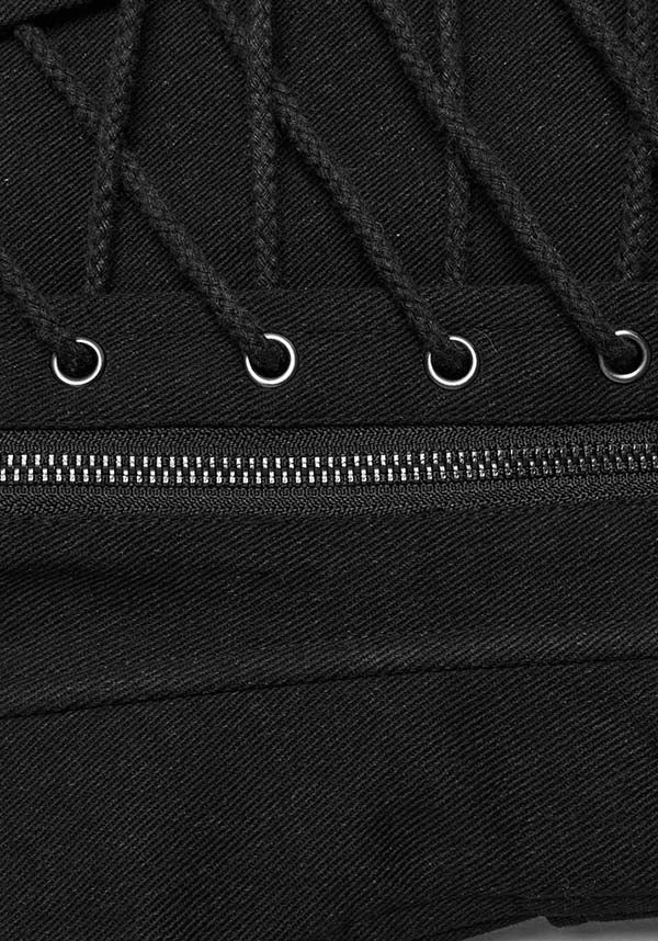 Crimson | MESH BUCKLE CORSET