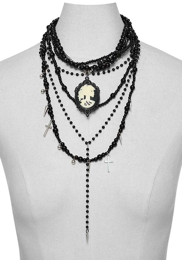 Memento Mori Cameo | LAYERED NECKLACE
