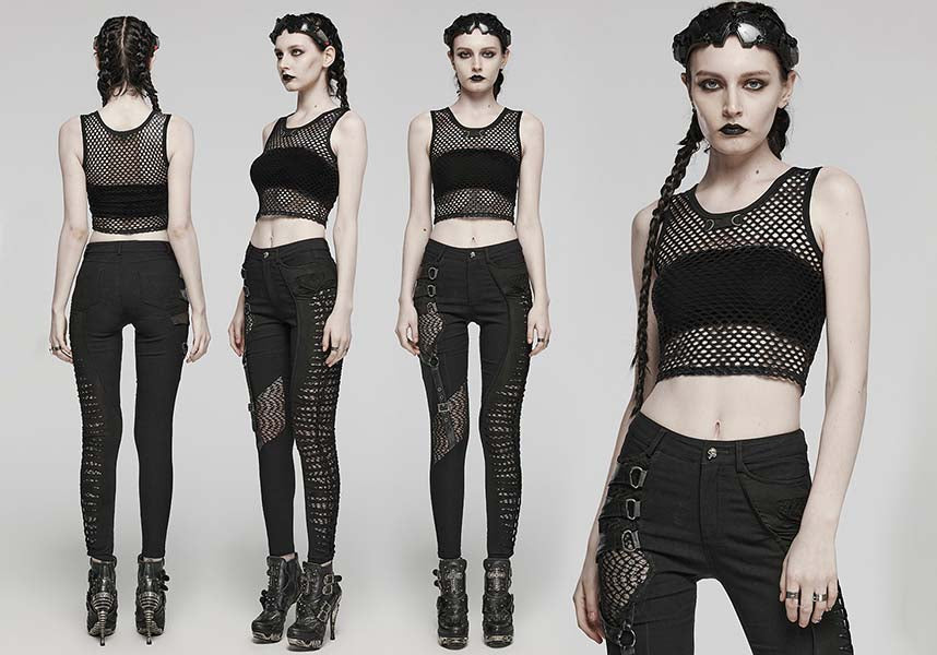 Chandra Fishnet | CROPPED TANK TOP*