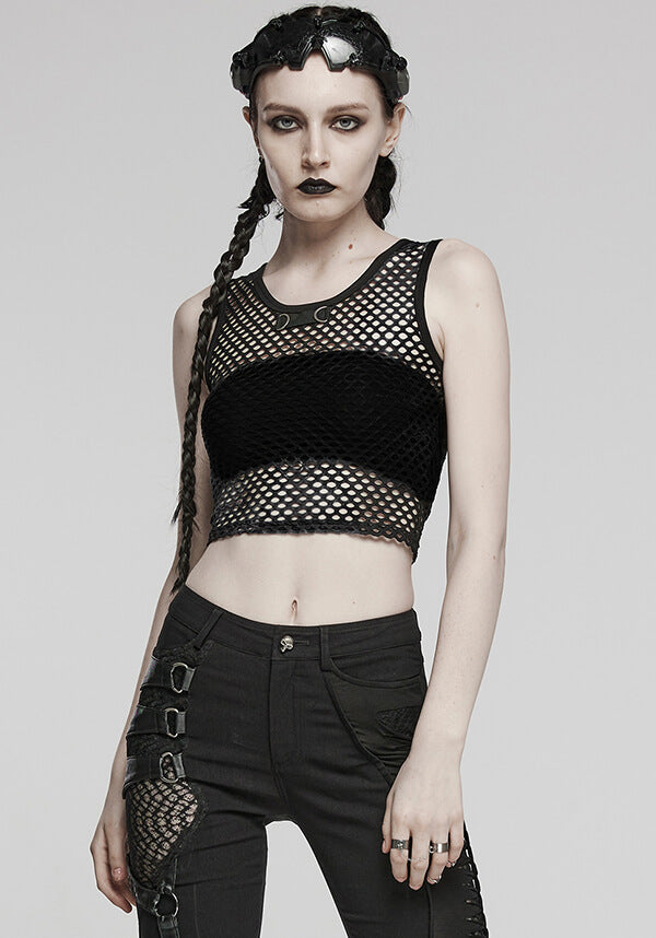 Chandra Fishnet | CROPPED TANK TOP*