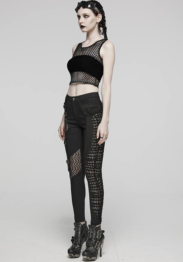 Chandra Fishnet | CROPPED TANK TOP*