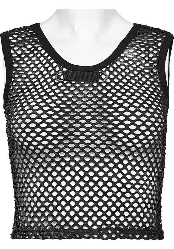 Chandra Fishnet | CROPPED TANK TOP*