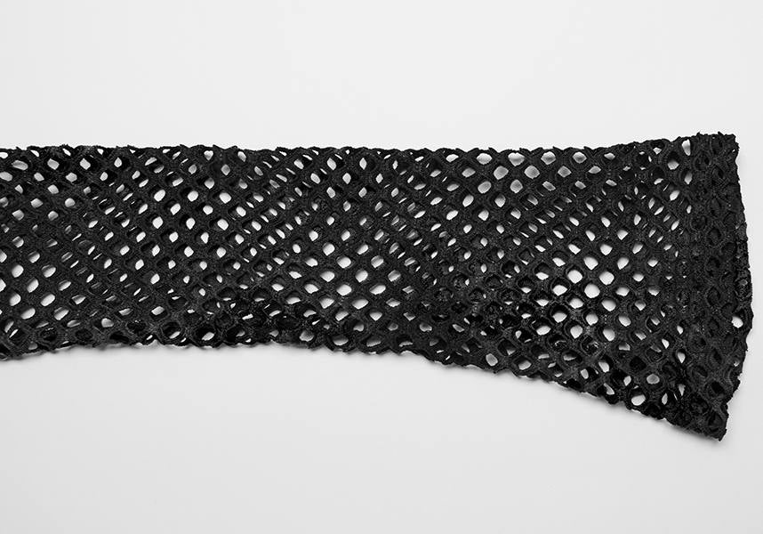 Badriyah Fishnet [Black] | CROP TOP*