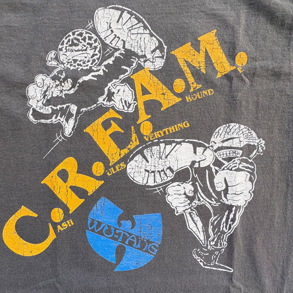 Wu-Tang Clan | CREAM Kicked [Faded Black] T-SHIRT [PREORDER]