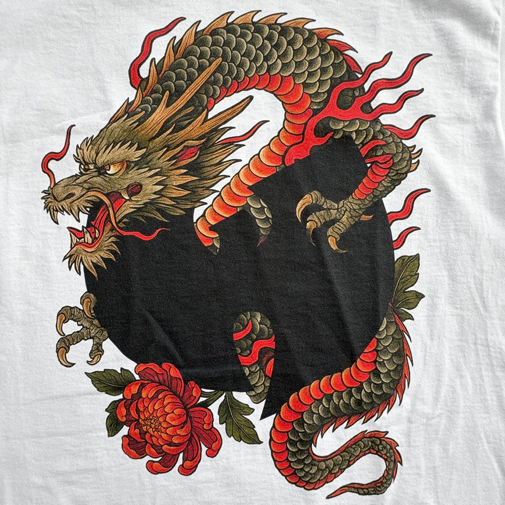 Wu-Tang Clan ドラゴン ロゴTシャツ 2XL Wu-Tang Clan | Dragon [White] T-SHIRT [PREORDER]