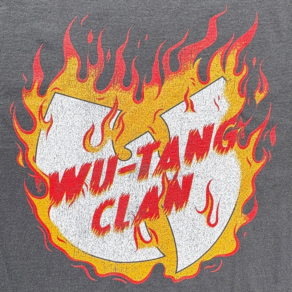 Wu-Tang Clan | Flaming Logo [Faded Black] T-SHIRT [PREORDER]