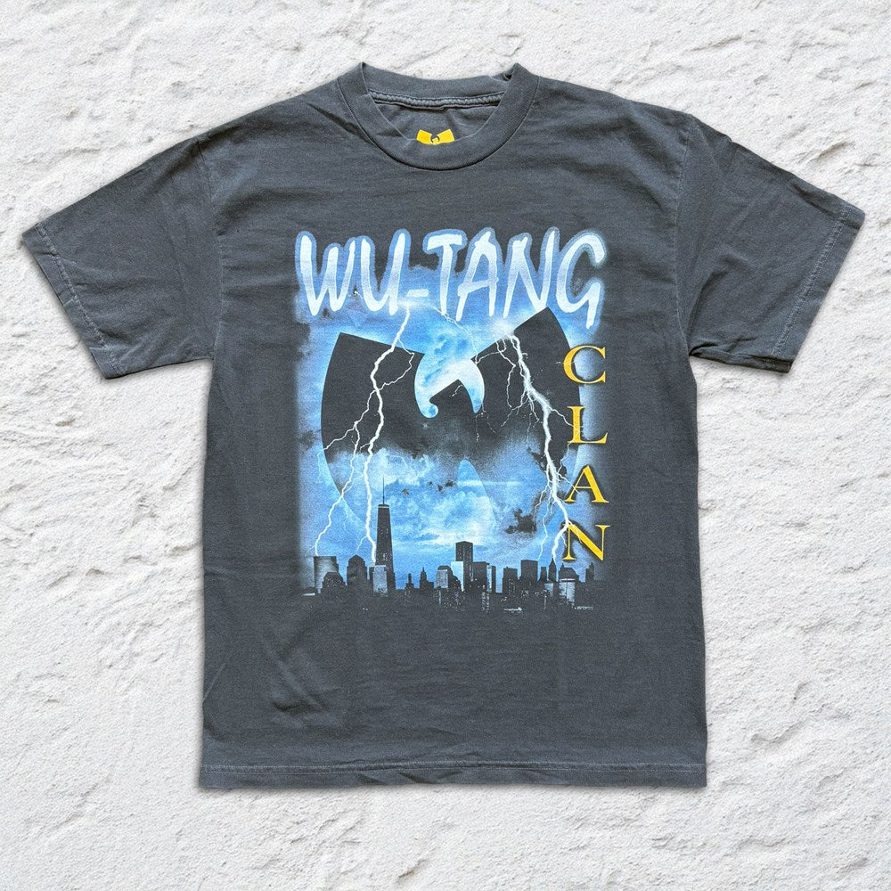 Wu-Tang Clan | Lightning Cityscape [Faded Black] T-SHIRT [PREORDER]