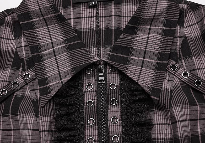 Uriah Tartan [Baby Pink/Black] | SHIRT*