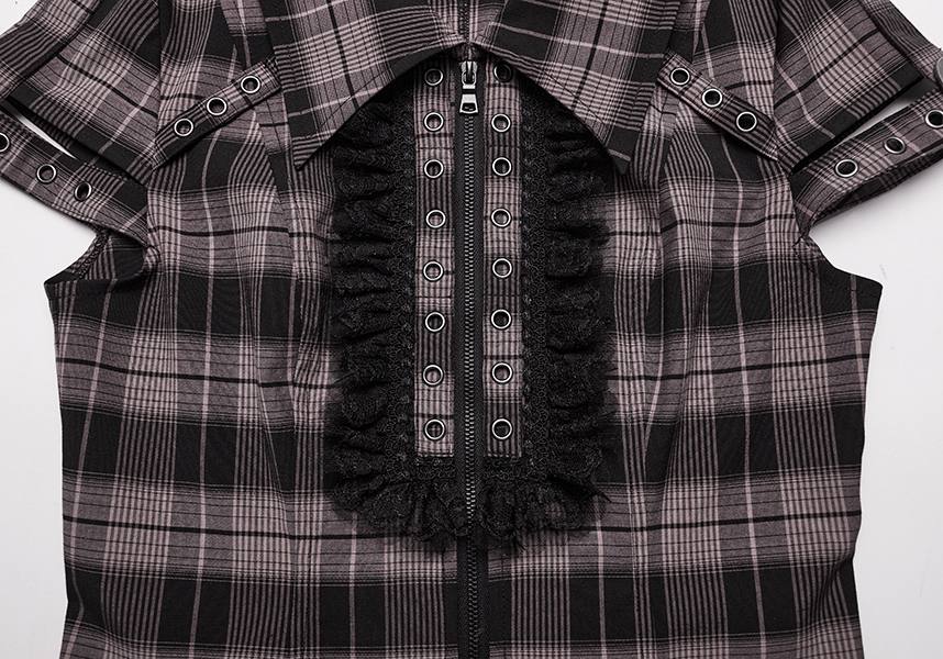 Uriah Tartan [Baby Pink/Black] | SHIRT*