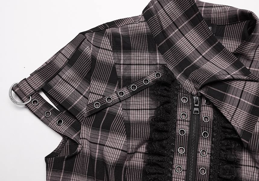 Uriah Tartan [Baby Pink/Black] | SHIRT*