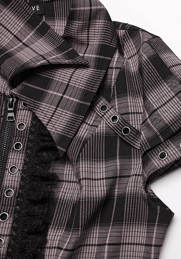 Uriah Tartan [Baby Pink/Black] | SHIRT*
