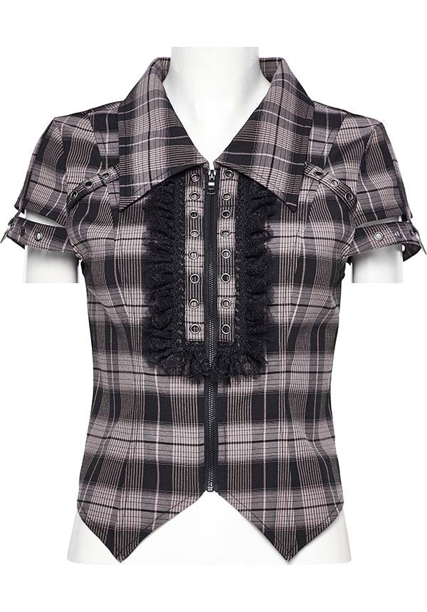 Uriah Tartan [Baby Pink/Black] | SHIRT*