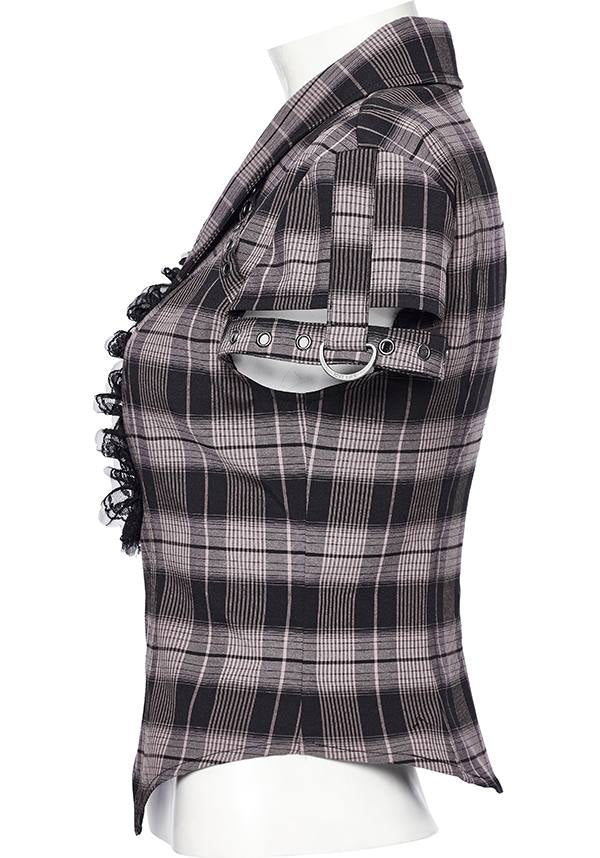 Uriah Tartan [Baby Pink/Black] | SHIRT*