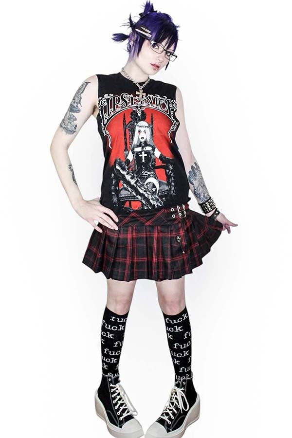 World's End | PLEATED MINI SKIRT