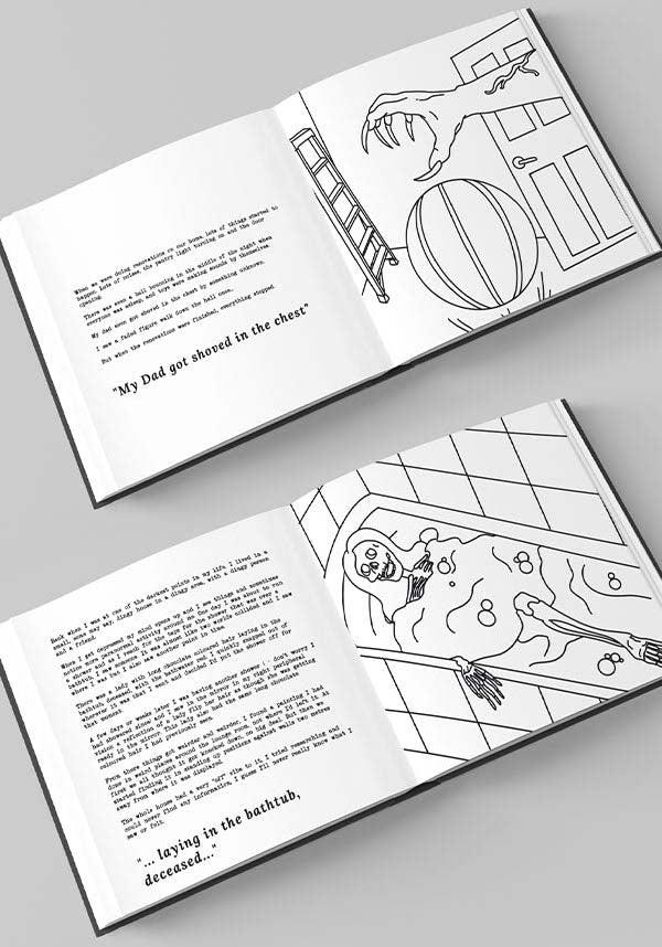 True Ghost Stories | COLOURING BOOK - Beserk - AA000021, albiarts, all, book, books, christmas gift, christmas gifts, clickfrenzy15-2023, coloring book, colouring book, cpgstinc, dec22, discountapp, fp, gift, gift idea, gift ideas, gifts, gothic gifts, gothic homeware, gothic homewares, halloween homewares, home, homeware, homewares, horror, mens gifts, mothers day, mothersday, office and stationery, R201222, stationary, stationery
