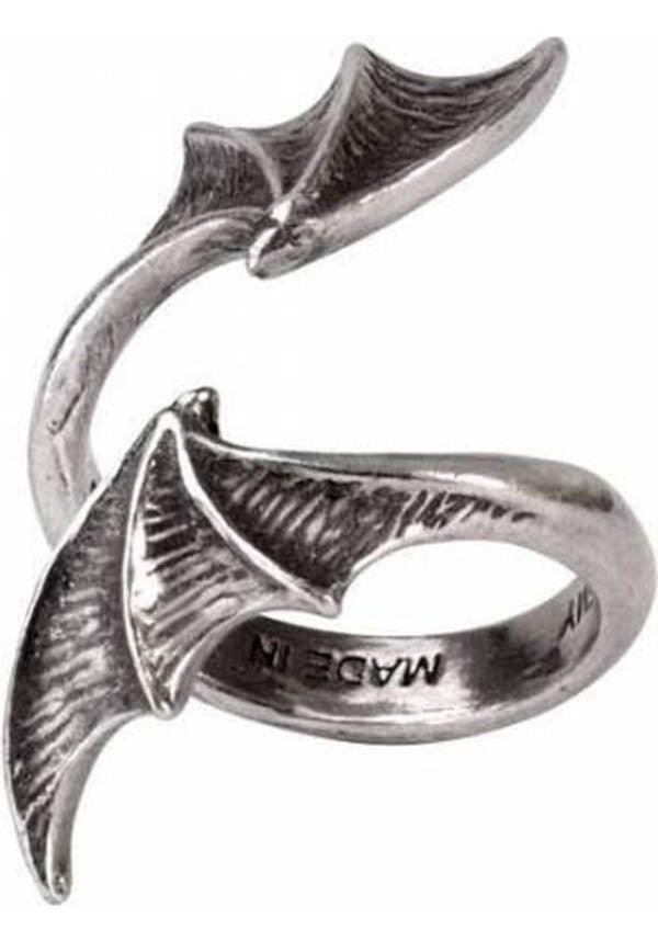 A Night With Goethe | RING - Beserk - accessories, AG085339, all, all ladies, bat, bat wings, bats, batwing, clickfrenzy15-2023, dec21, discountapp, fp, goth, gothic, gothic accessories, jewellery, jewelry, ladies, ladies accessories, mens, mens accessories, R121221, ring, wing, wings
